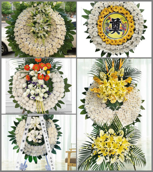 福建宁德古田县黄田镇潮渔村花圈速递